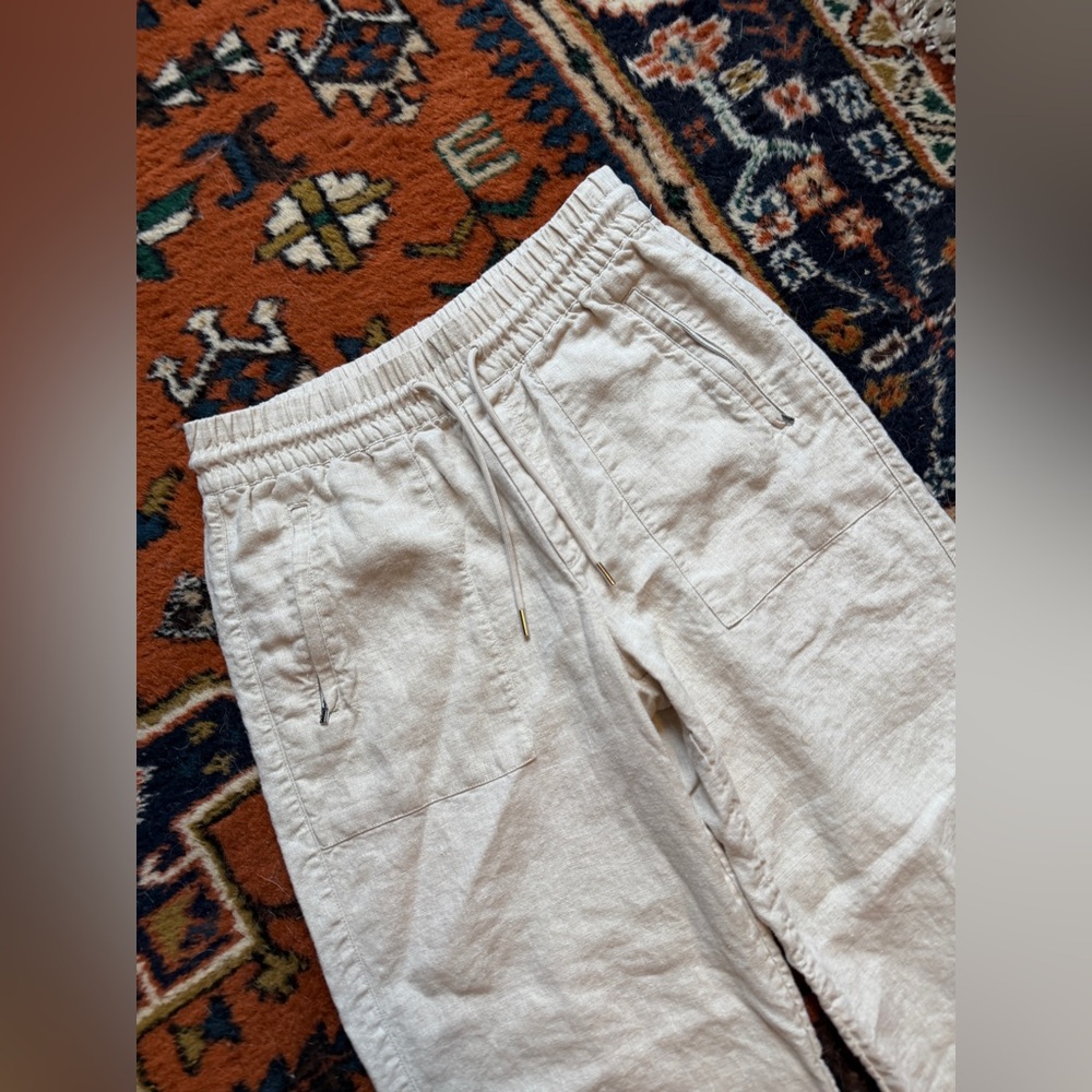 Athleta Retreat Linen High Rise Wide Leg Pant - Picture 9 of 16
